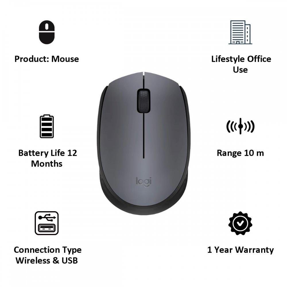 [5435] Mouse Logitech M171 W/L Red