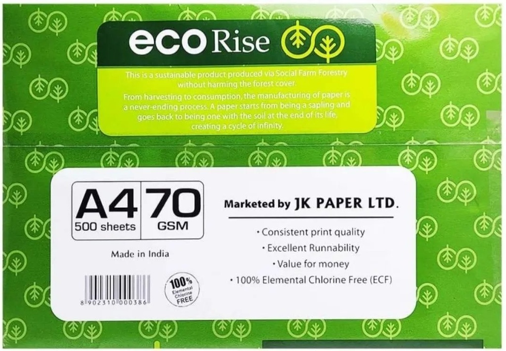 [5679] Paper JK EcoRise 70 GSM A4