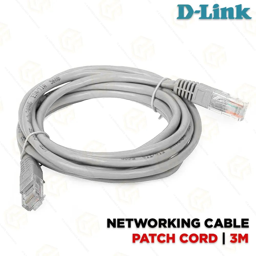[IC7555] Patch Cord 3Mtr Dlink Cat6 Cable ( Yellow )