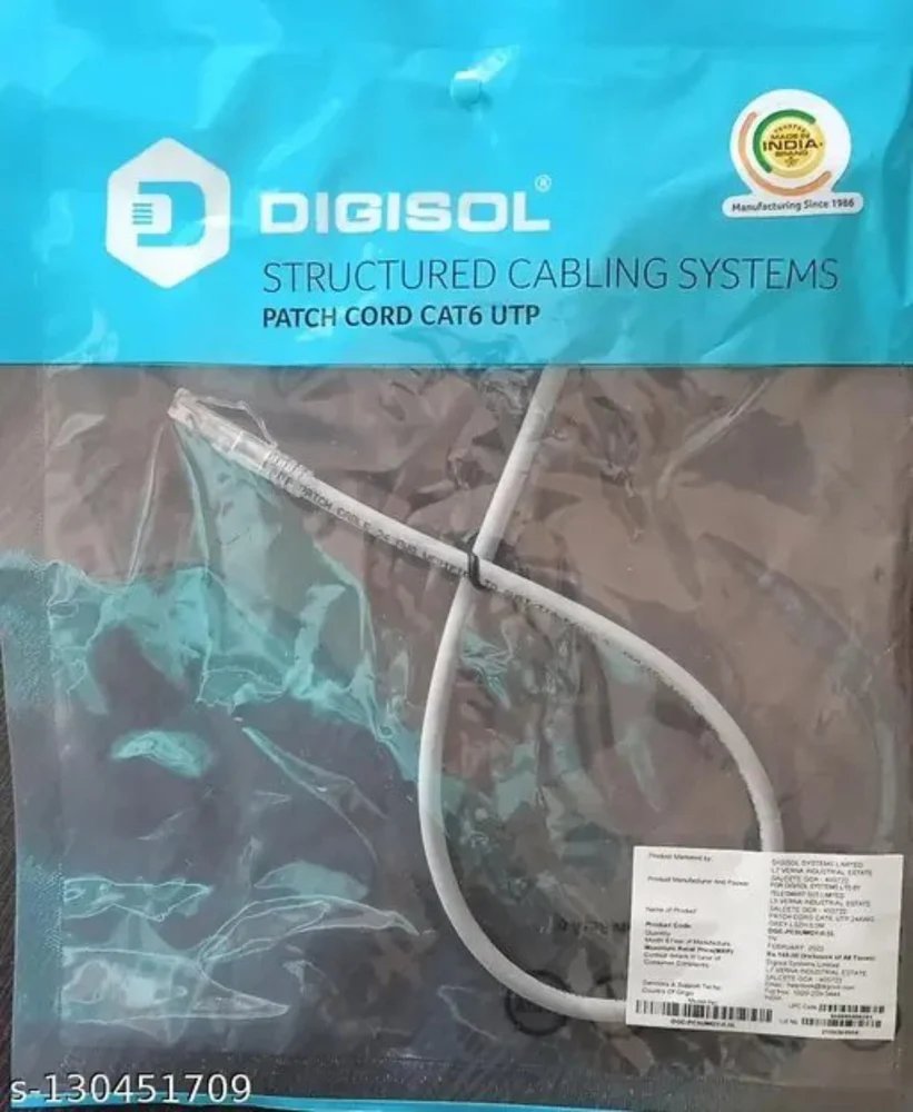 [1186] Patch Cord Digisol Cat6 2 Mtr