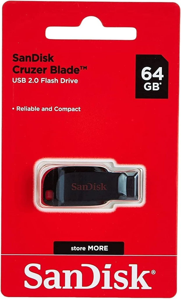 Pen Drive 64GB Sandisk Cruzer Blade 2.0