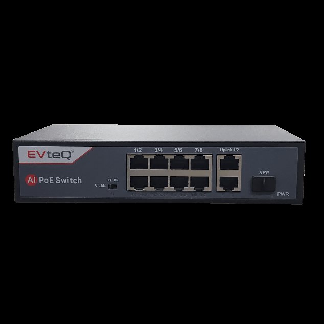 [IC8803] POE Switch 8 Port EVteQ EV-08G-2UG-2S Giga