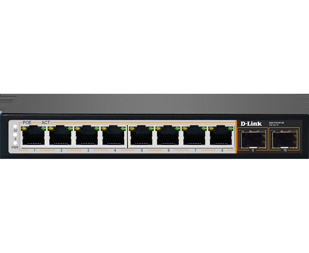[IC7722] POE Switch D-Link  DGS-F1010P-E  8port Giga
