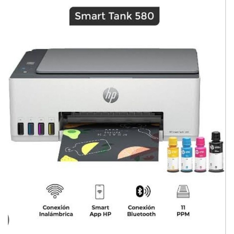 [IC7333] Printer HP 580 AIO Wifi [White Body]